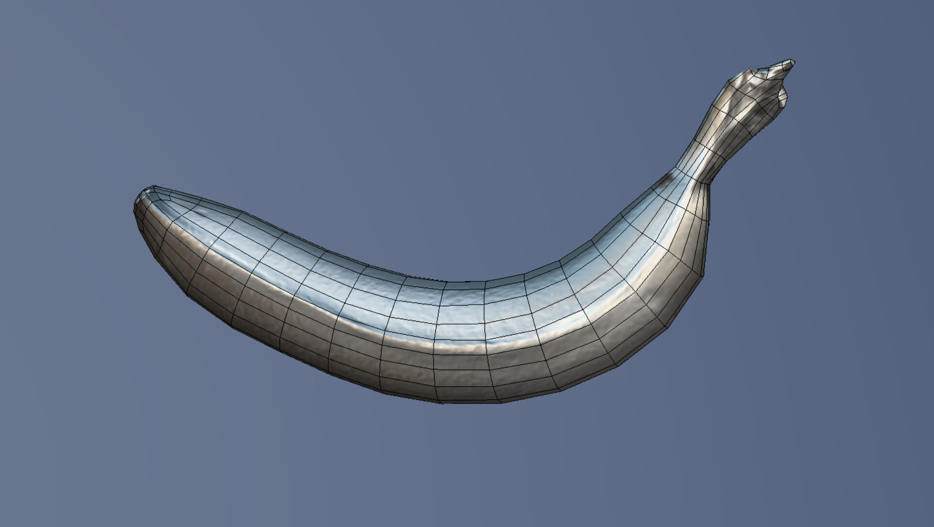 Banana Low-poly 3D model_10