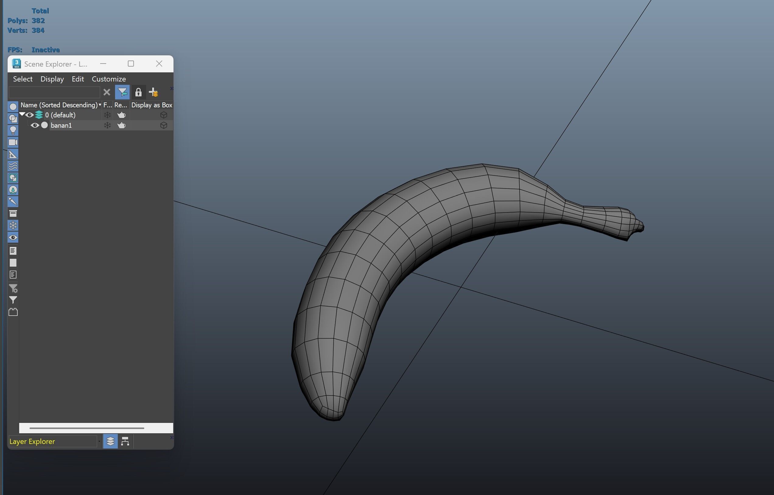 Banana Low-poly 3D model_13