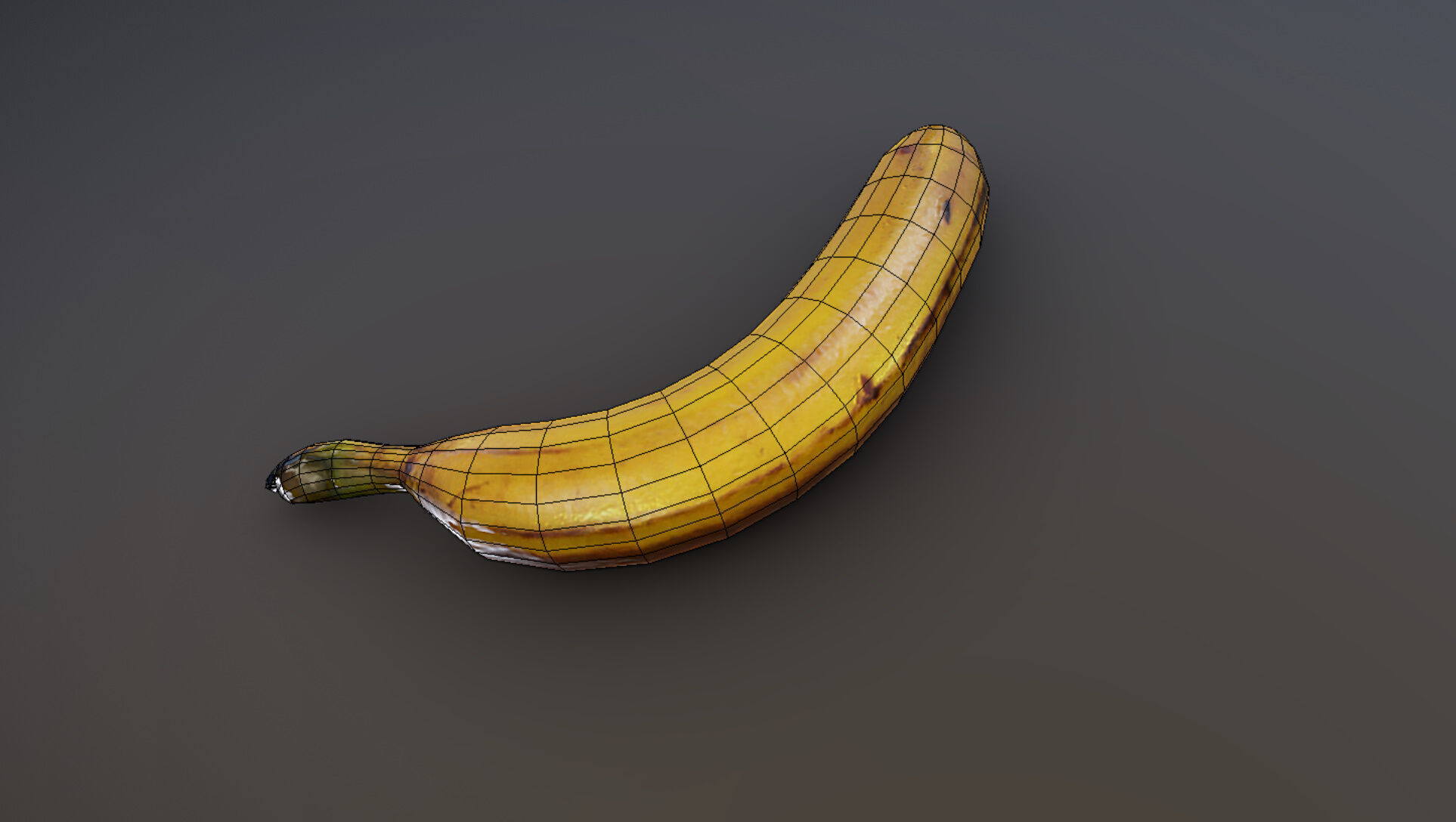 Banana Low-poly 3D model_6