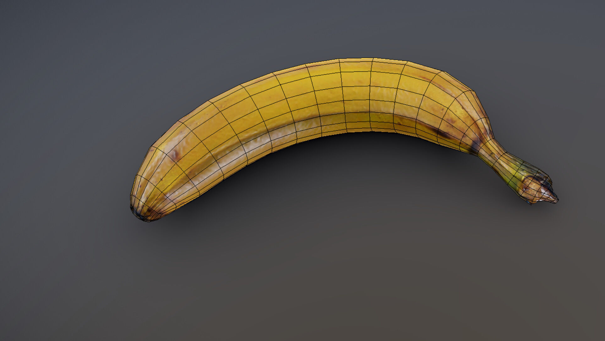 Banana Low-poly 3D model_5