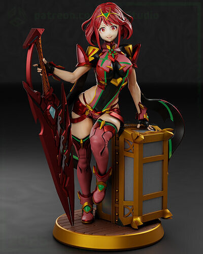Pyra from Xenoblade 2 3D print model