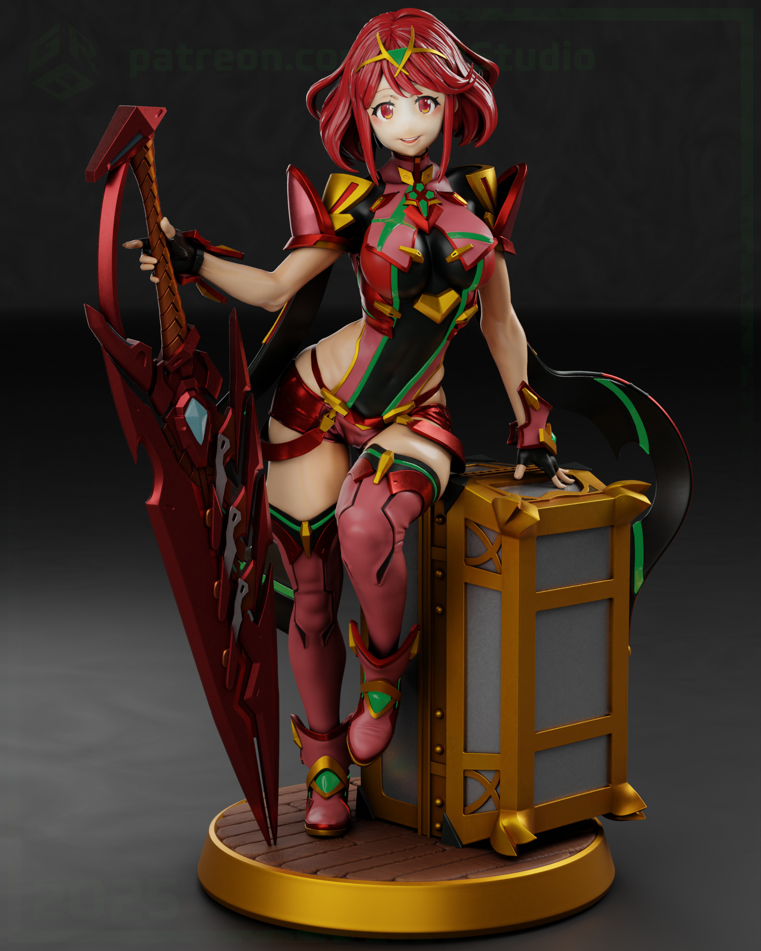 Pyra from Xenoblade 2 3D print model_0