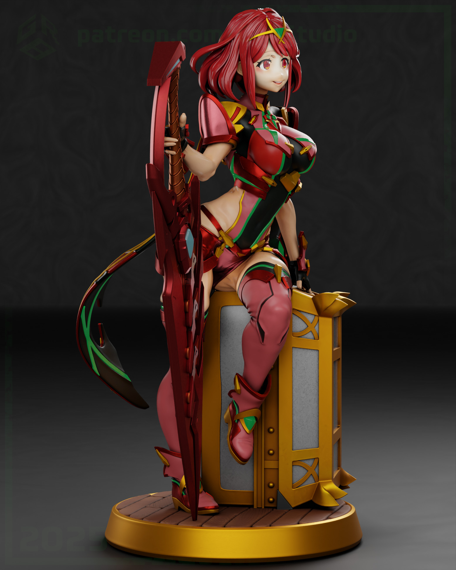 Pyra from Xenoblade 2 3D print model_4