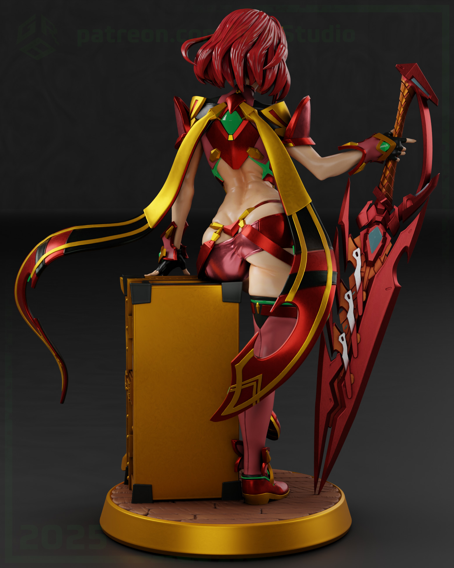 Pyra from Xenoblade 2 3D print model_3