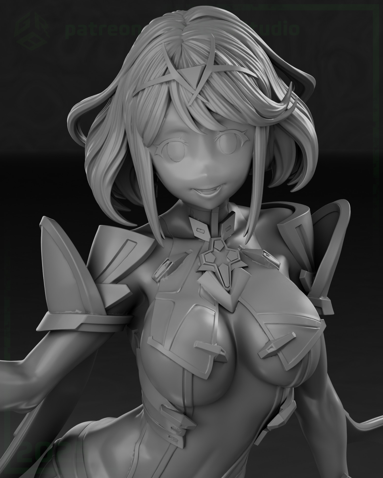 Pyra from Xenoblade 2 3D print model_11