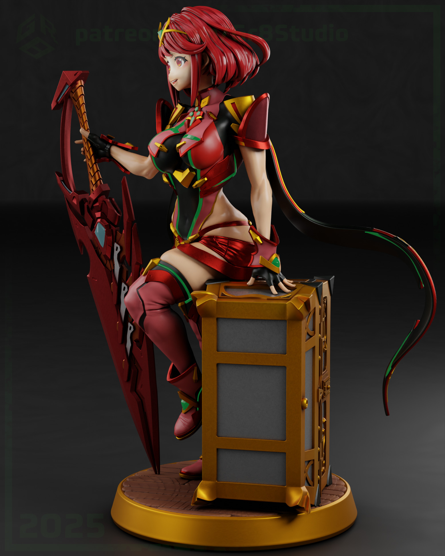Pyra from Xenoblade 2 3D print model_1