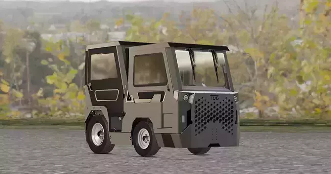 Aviation Towing TUG Tractor 3D model