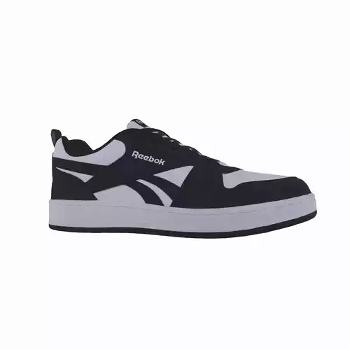 Reebok Classic Black White Low-poly 3D model
