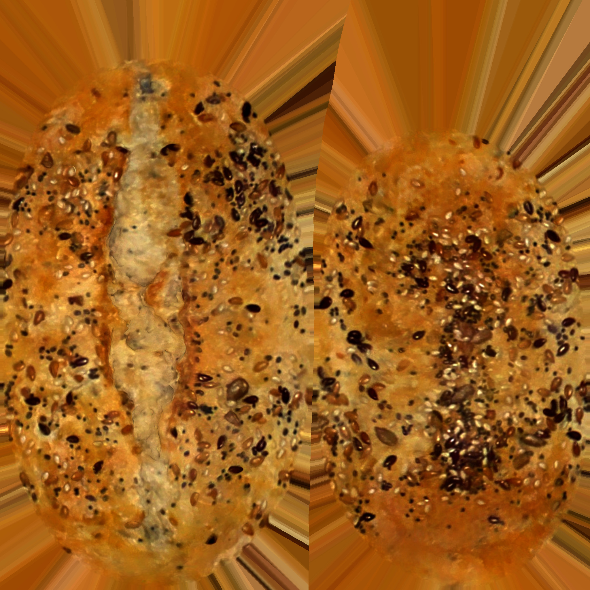 Small bread Low-poly 3D model_16