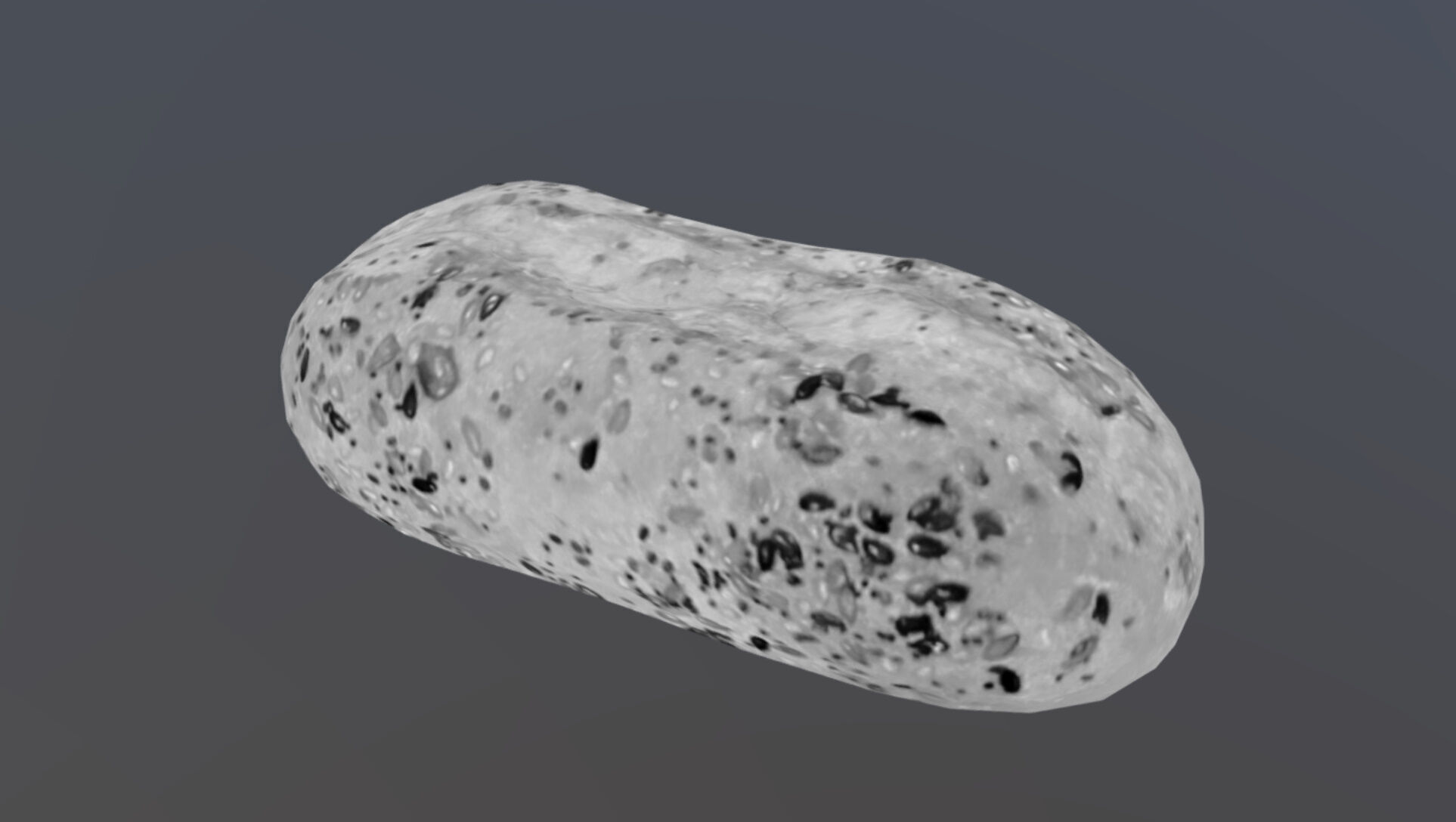 Small bread Low-poly 3D model_14