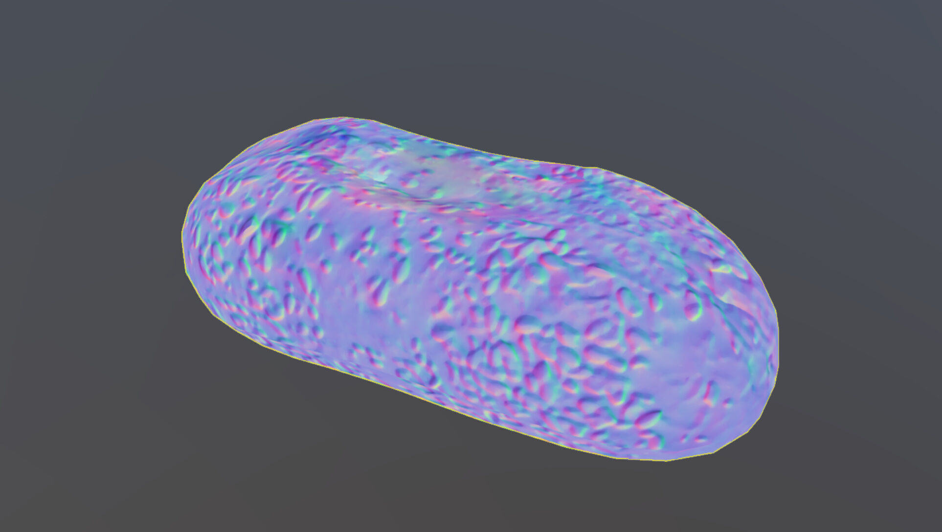 Small bread Low-poly 3D model_15