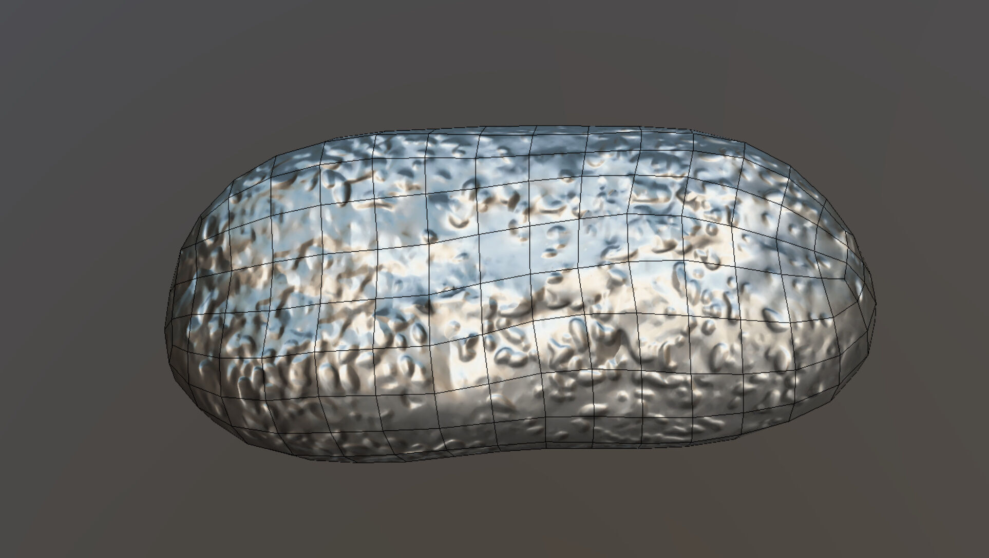 Small bread Low-poly 3D model_11