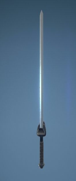 Balanced Sword Free low-poly 3D model_2