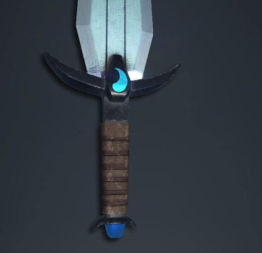 Balanced Sword Free low-poly 3D model