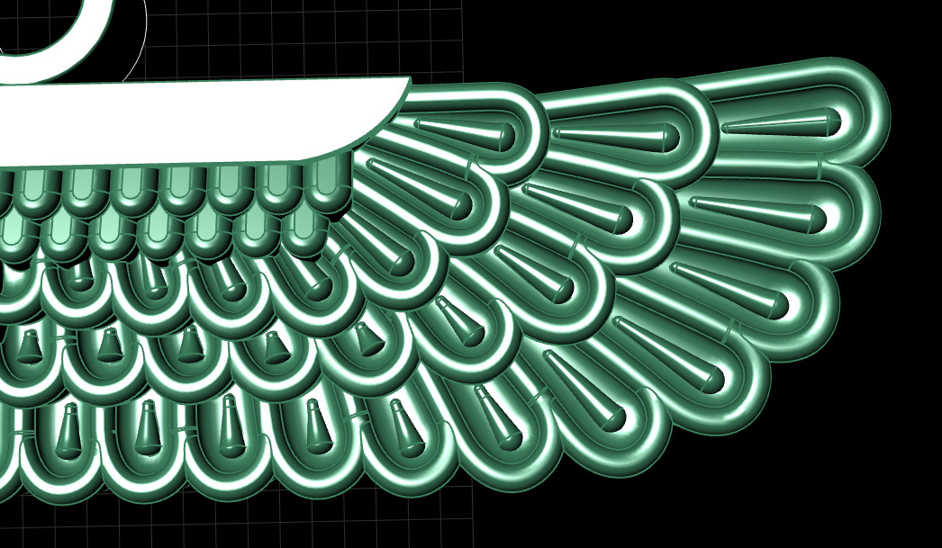 Faravahar Ahura Mazda Pendant 3D print model_8