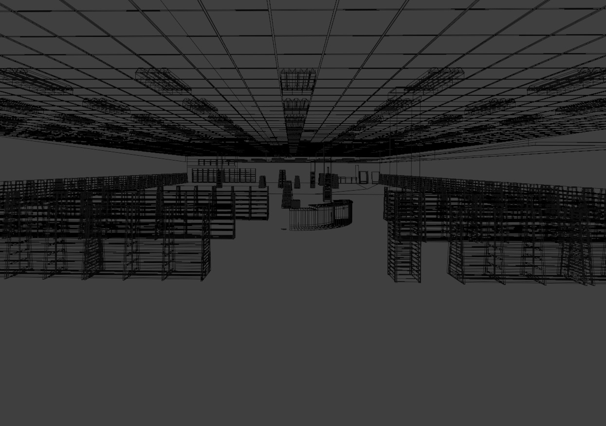 Backrooms The End Library 3D model_4