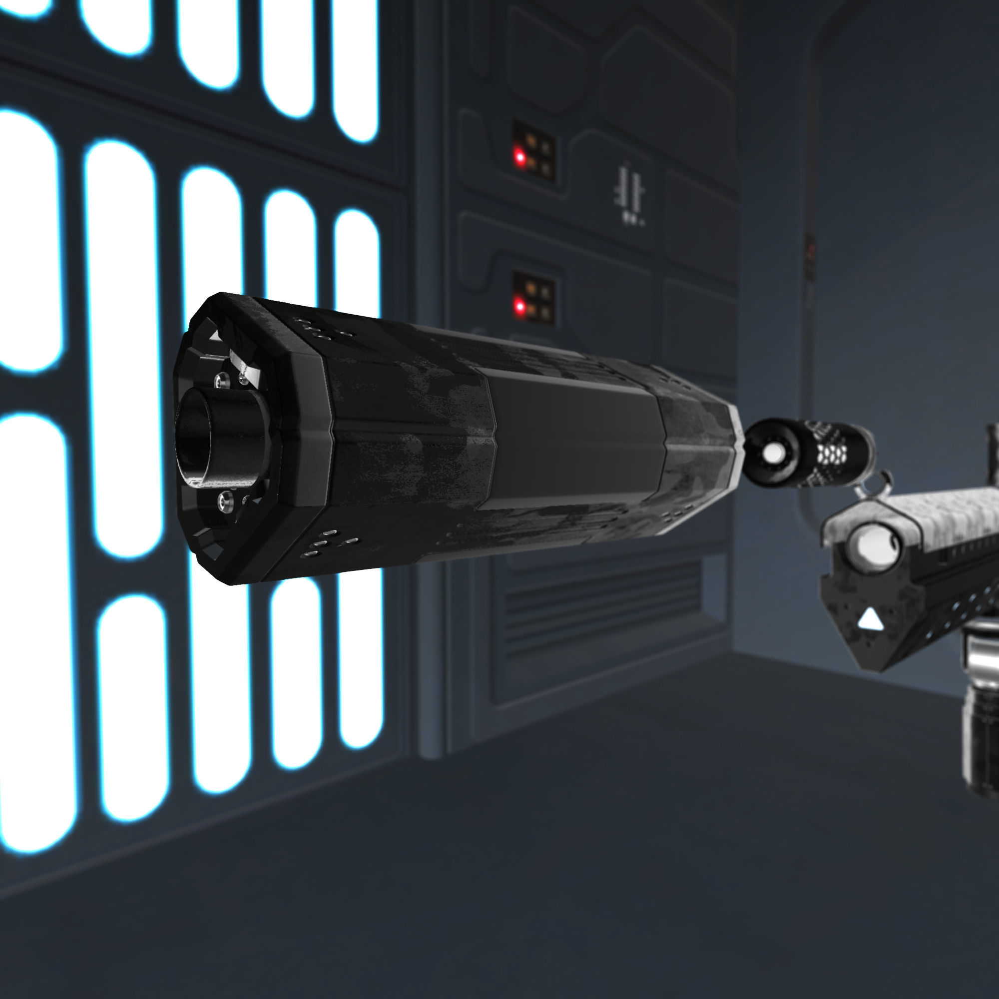 Modular Laser Gun 3D model_12