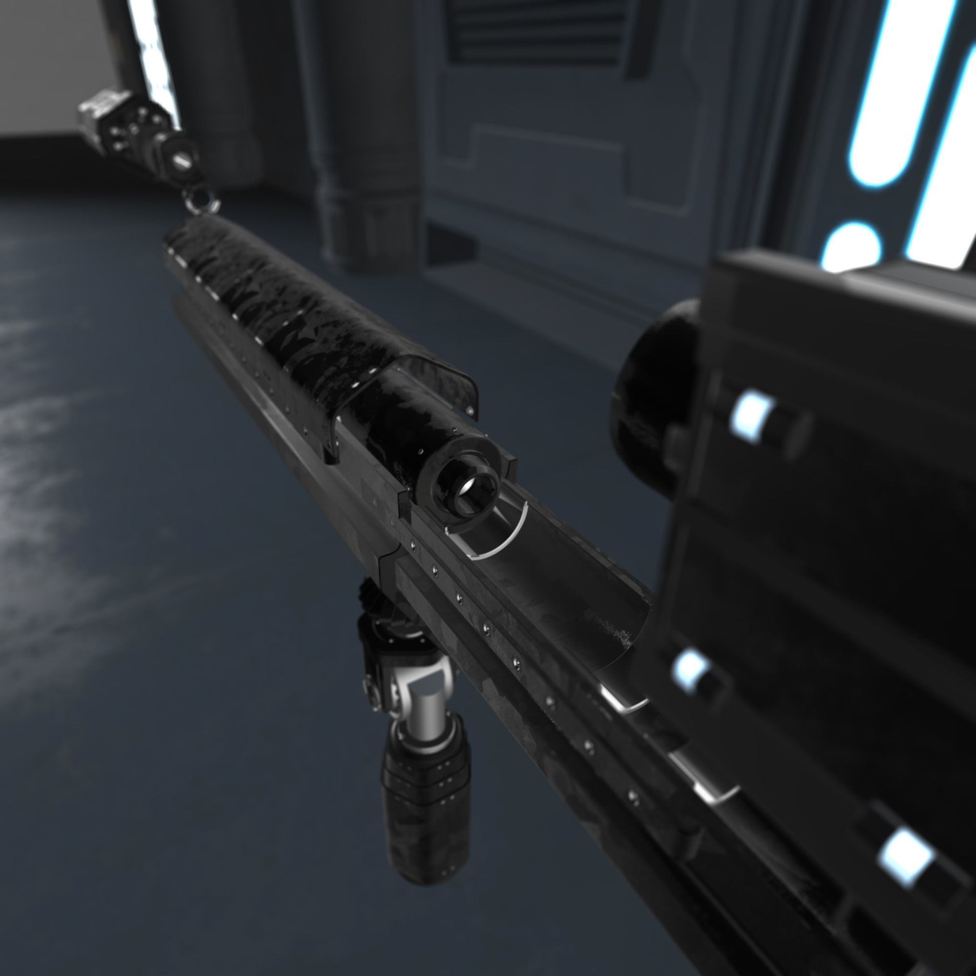 Modular Laser Gun 3D model_3