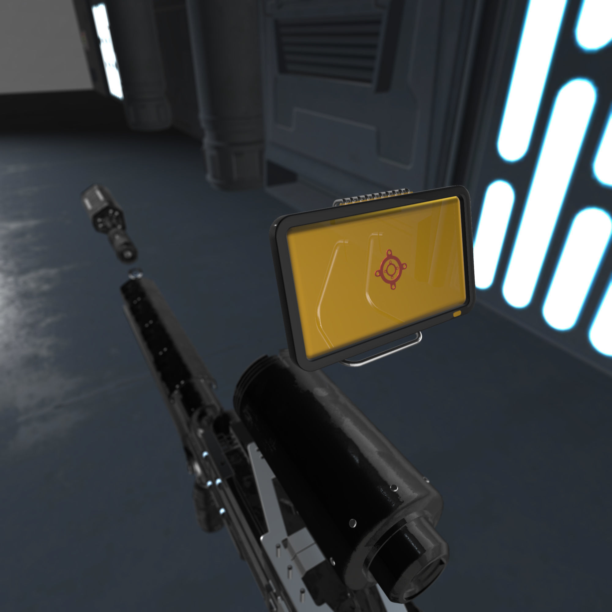 Modular Laser Gun 3D model_14