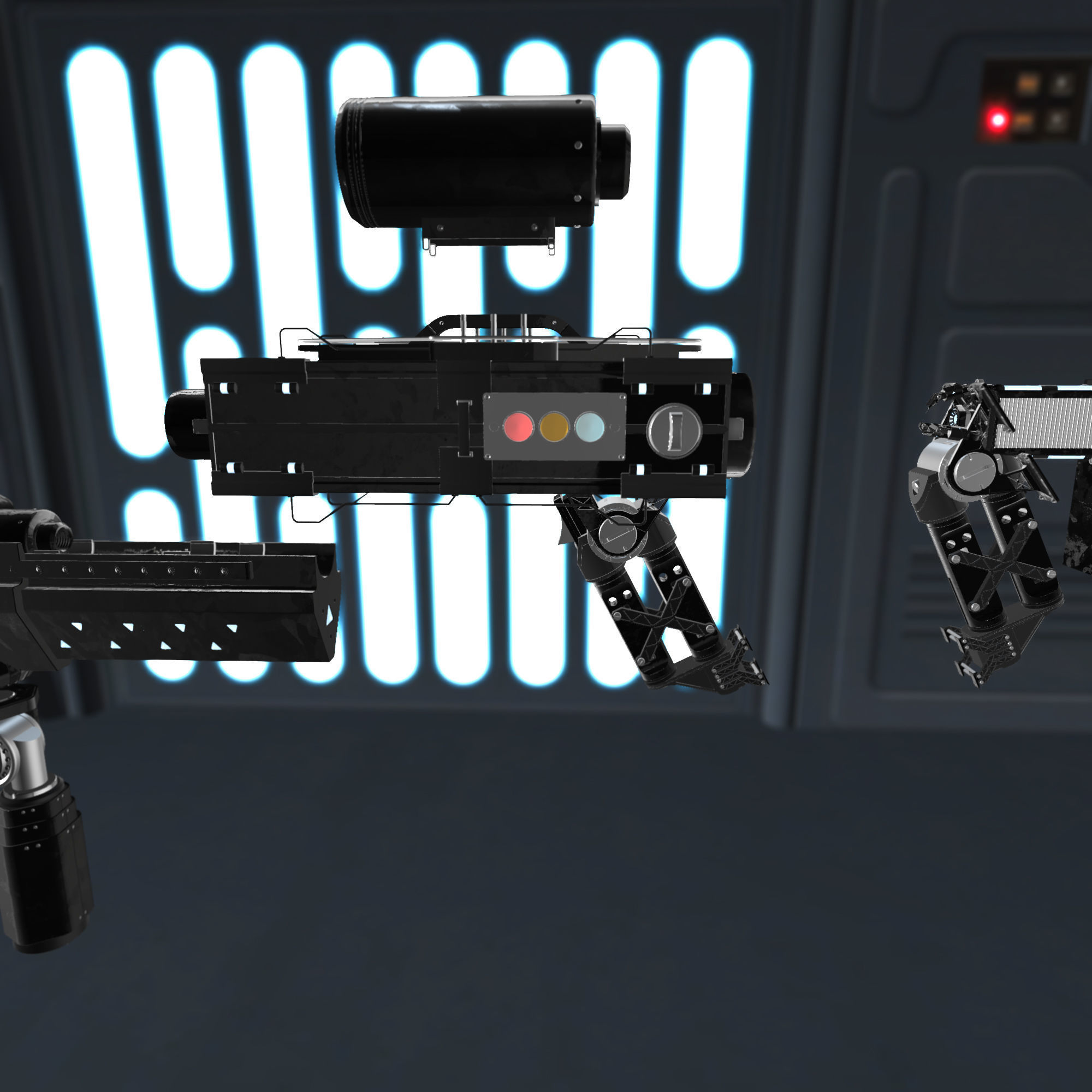 Modular Laser Gun 3D model_2