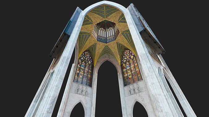 Cathedral FULL Octogon Section  3D model