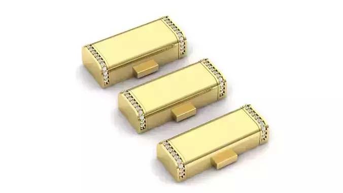 PACK Cuban Locks with Diamonds Sides 8mm 9mm 10mm 3D print model PACK Cuban Locks with Diamonds Sides 8mm 9mm 10mm 3D print model