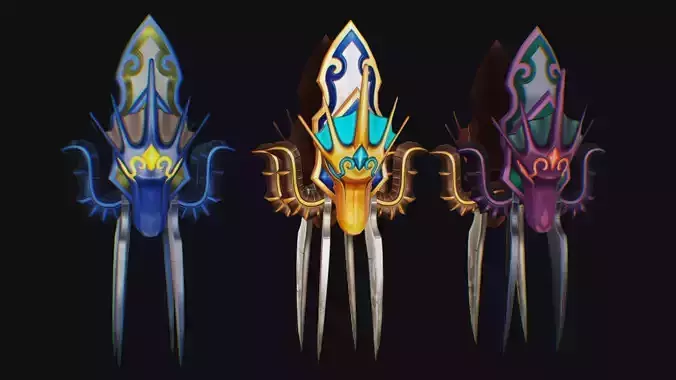 Claw Hand Dragon Face Claws Glove Blade Cutting Edged Wedge