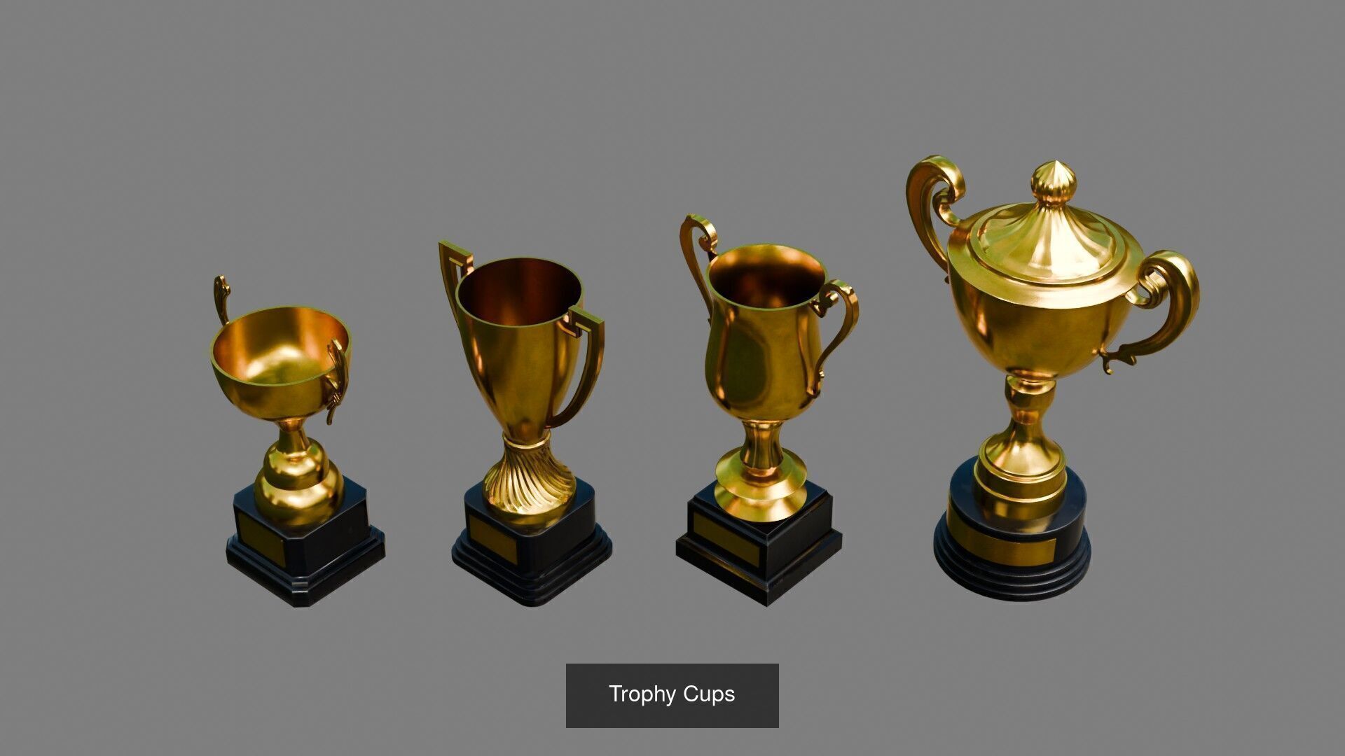 Trophies 3D Model Collection_1