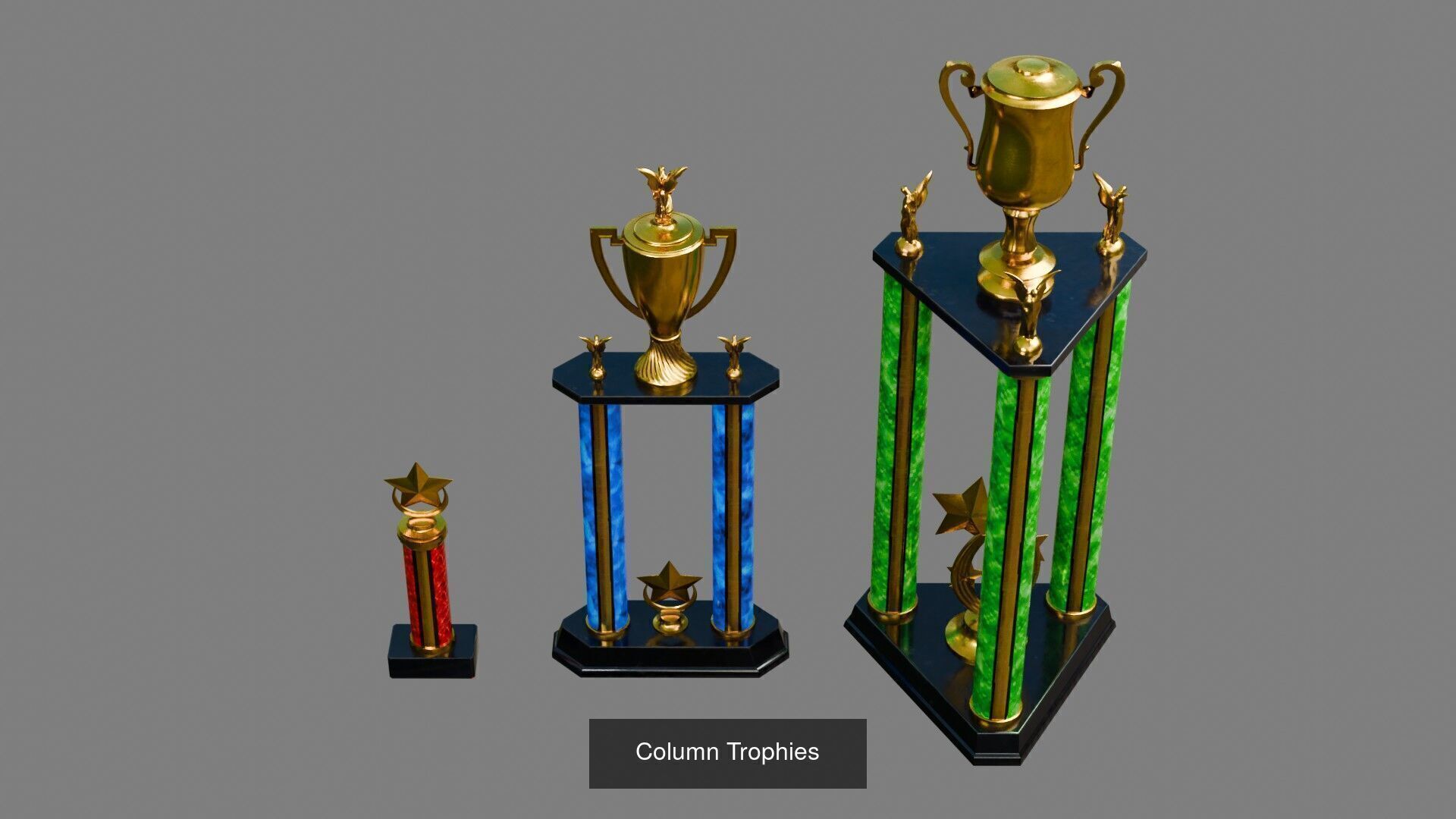 Trophies 3D Model Collection_2