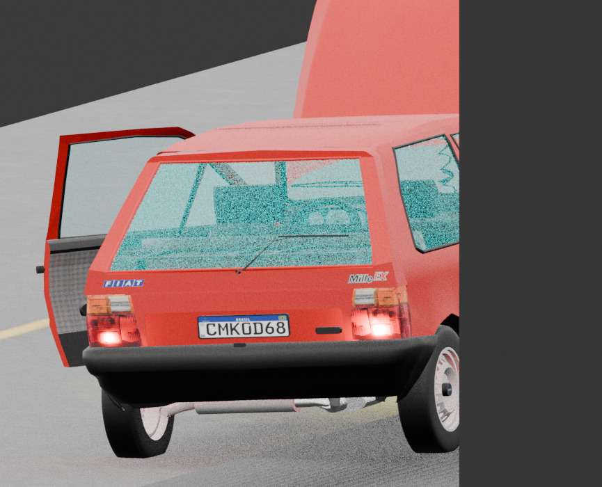 Fiat uno 1996 2 doors 3D print model_2