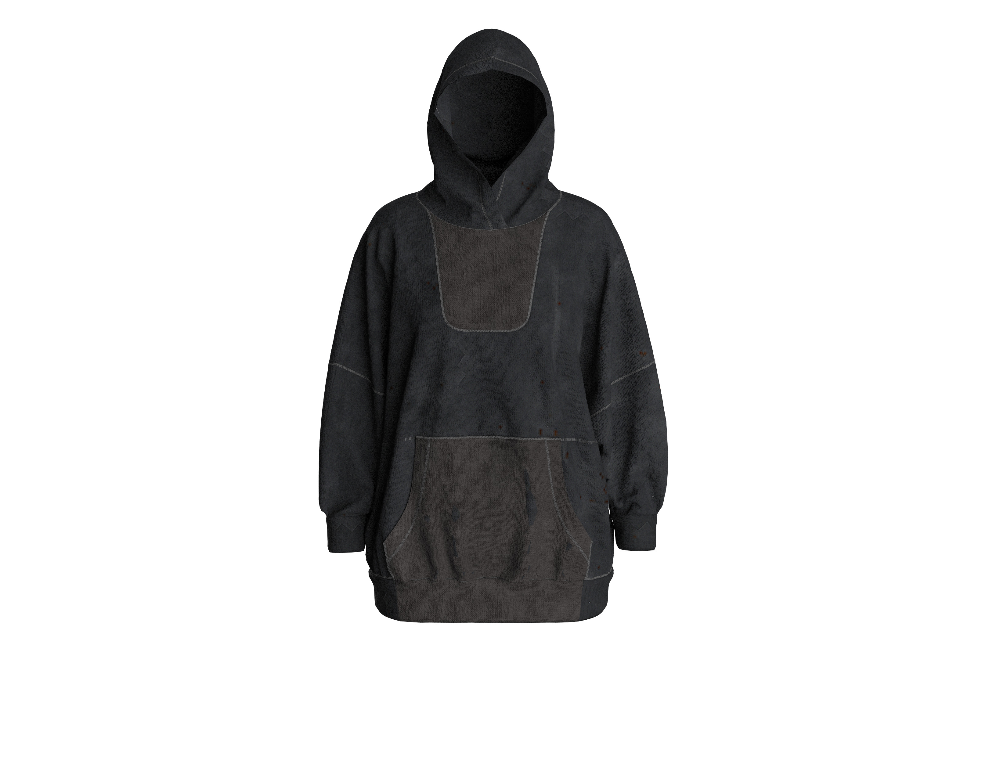91 hoodie pattern 3D print model_5