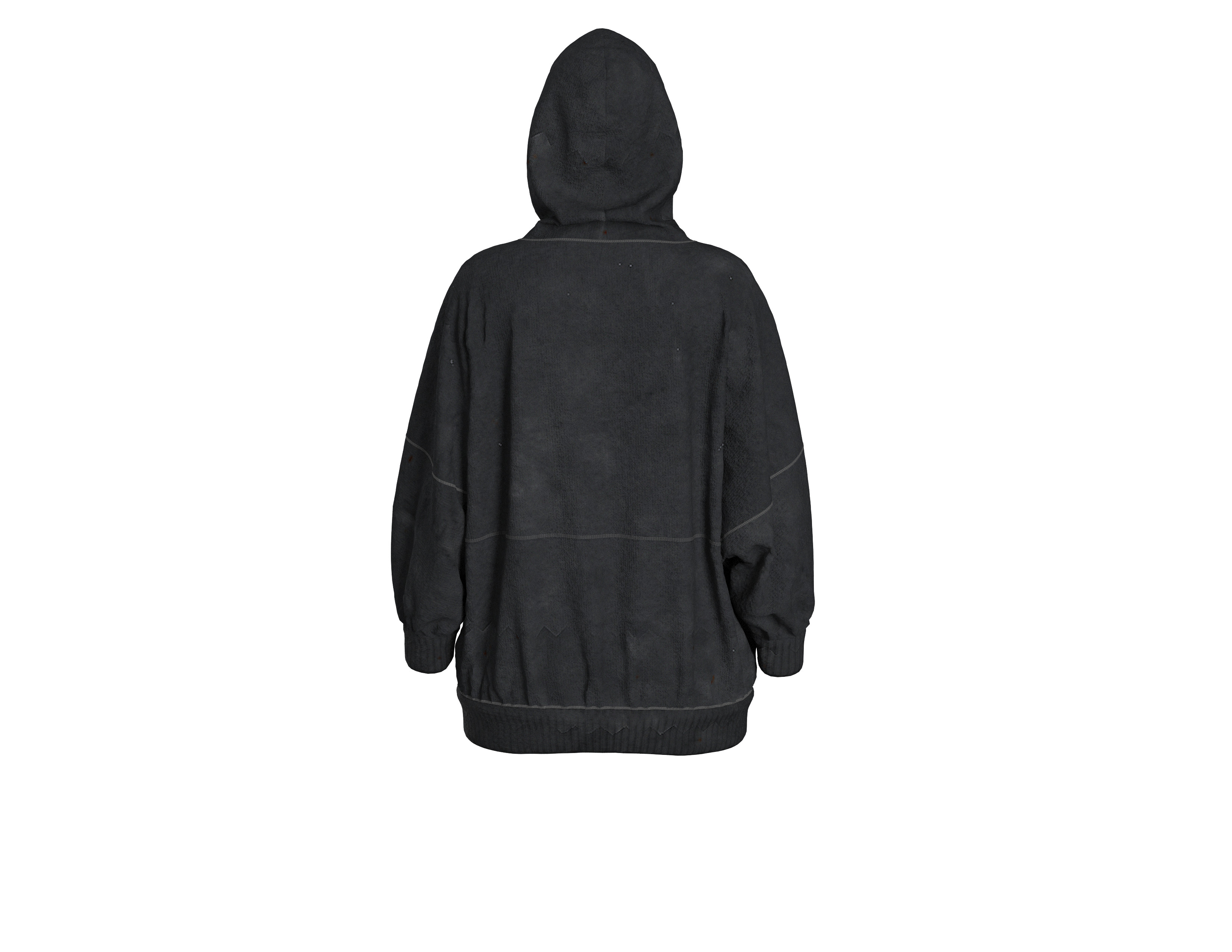 91 hoodie pattern 3D print model_4