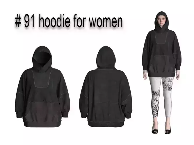 91 hoodie pattern 3D print model 91 hoodie pattern 3D print model