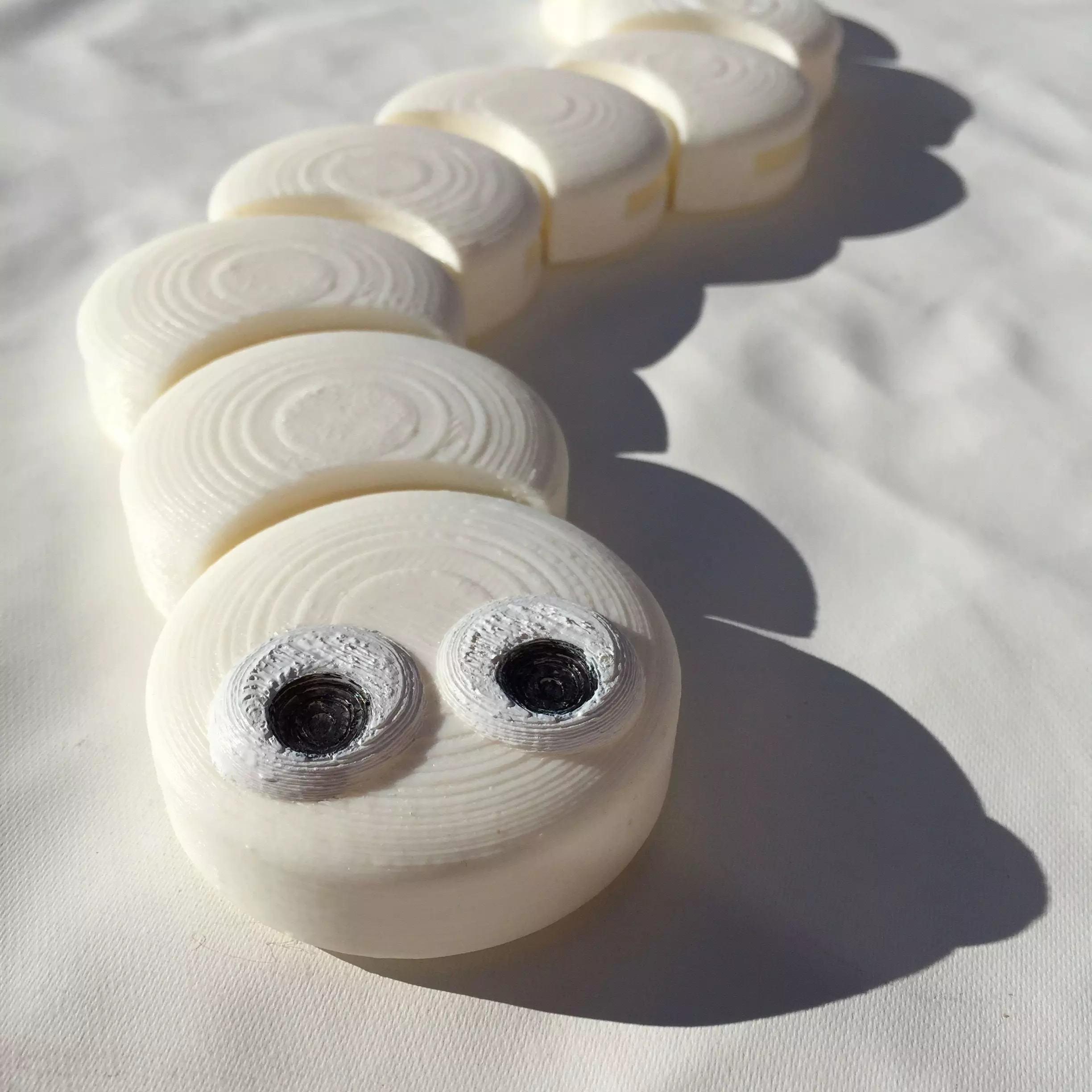 Slitherio caterpillar out of soap Free 3D print model