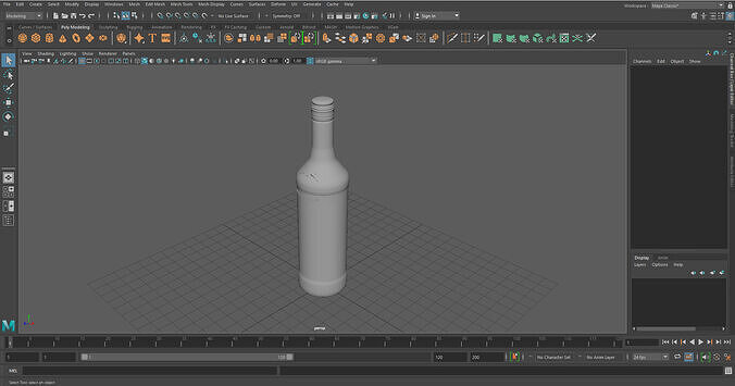 Captain Morgan Bottle Gold 3D model 7