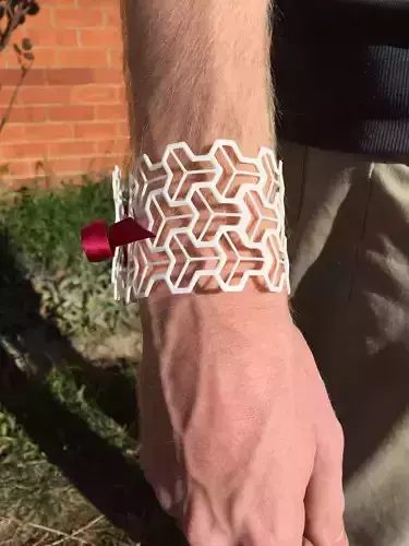 Flattened Bracelet Free 3D print model