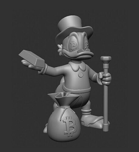 Scrooge McDuck BTC 3D print model