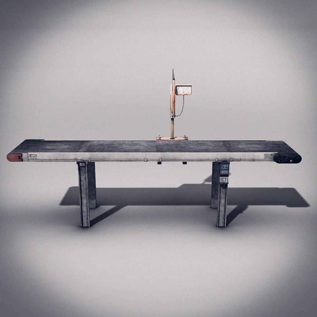 Belt Conveyor Low-poly 3D model_6