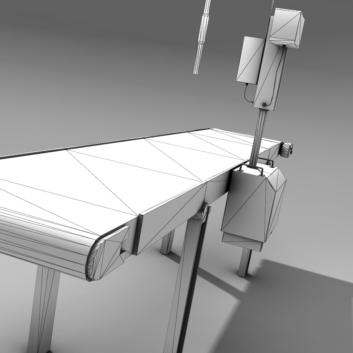 Belt Conveyor Low-poly 3D model_8