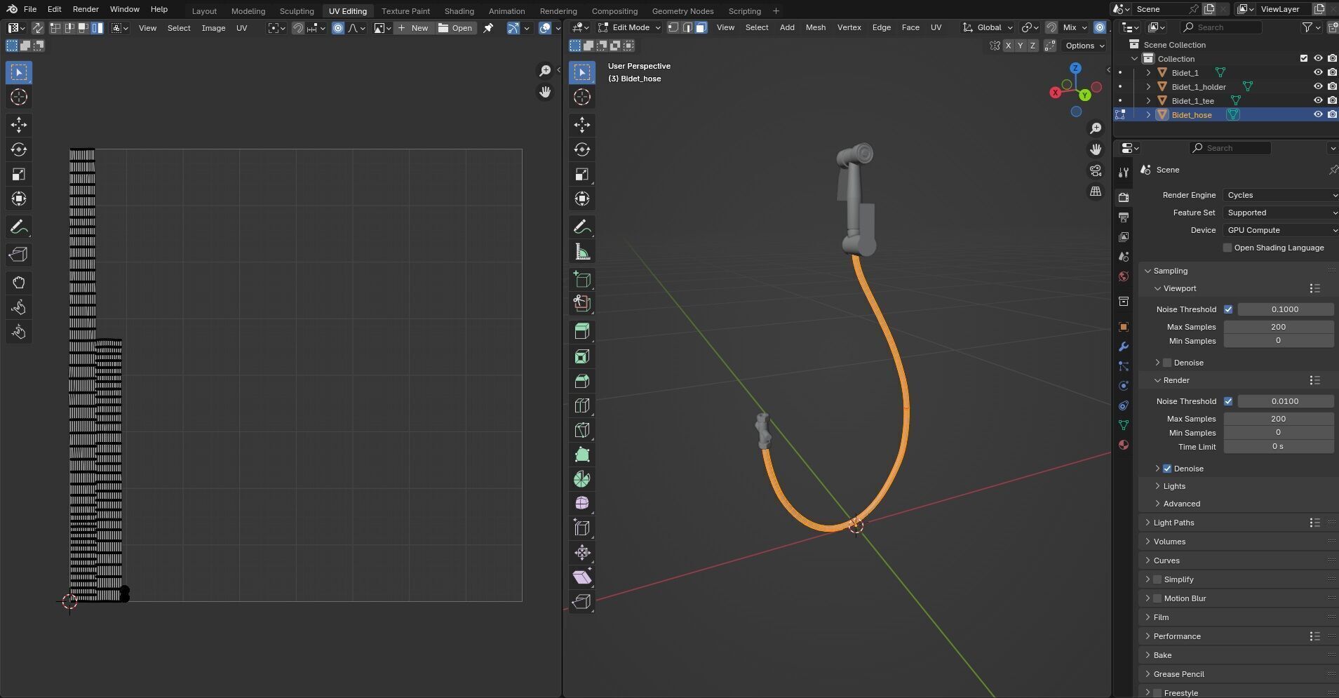 Bidet set CG1 3D model_19
