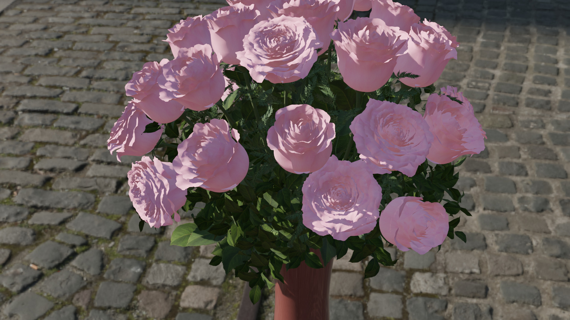 Pink rose 3D model  3D model_17
