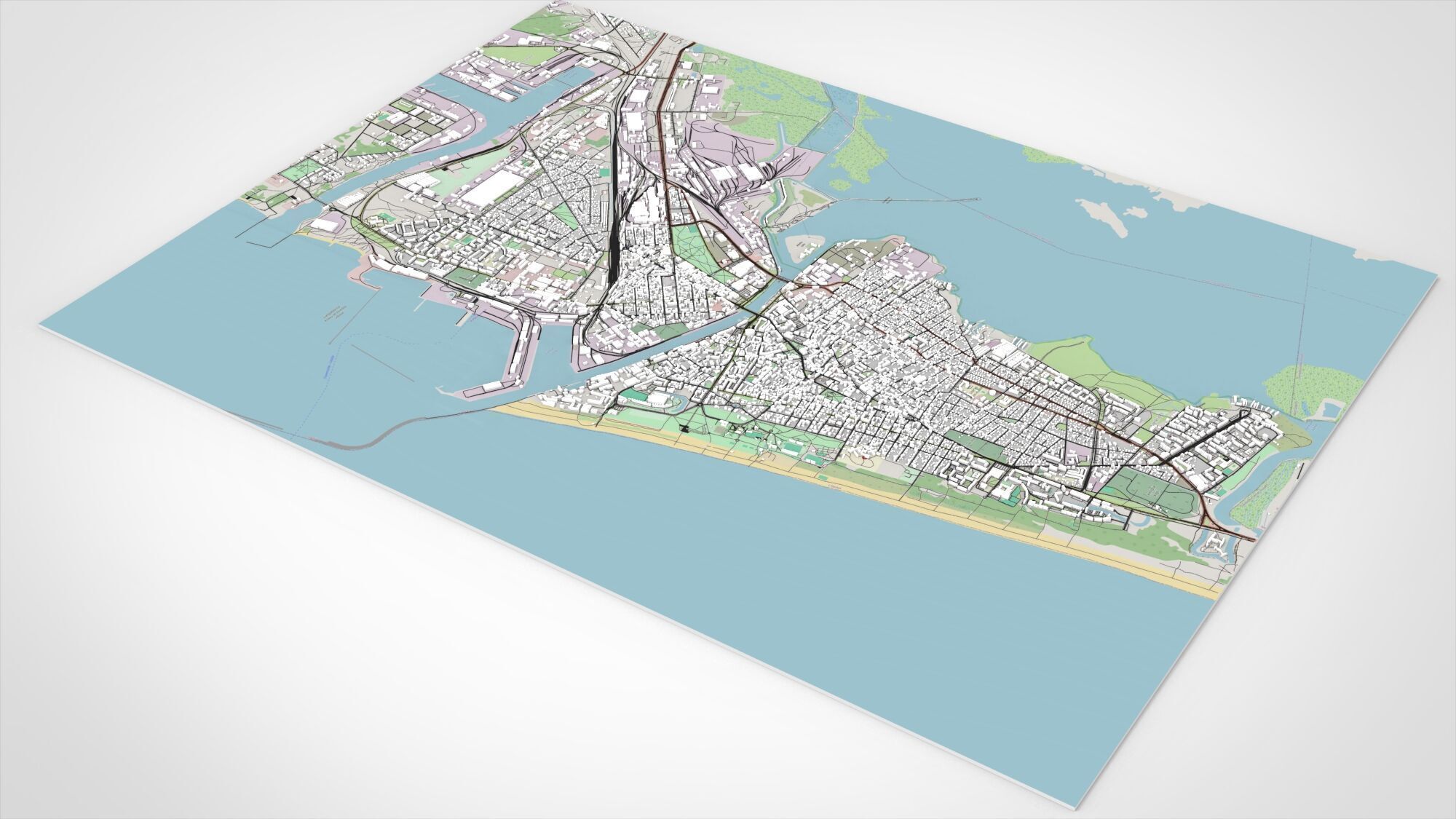 Cityscape Liepaja Latvia 3D model_9