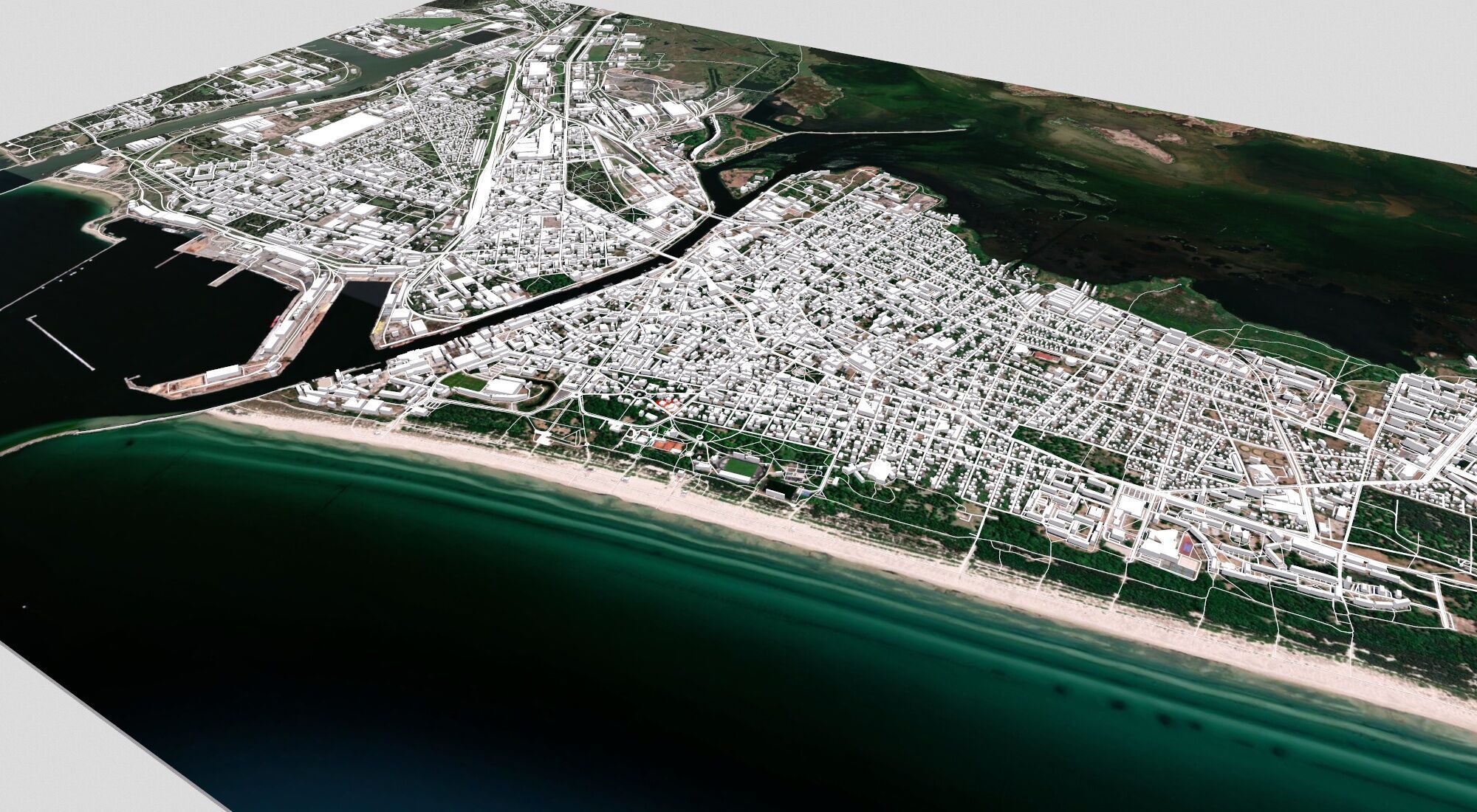 Cityscape Liepaja Latvia 3D model_10