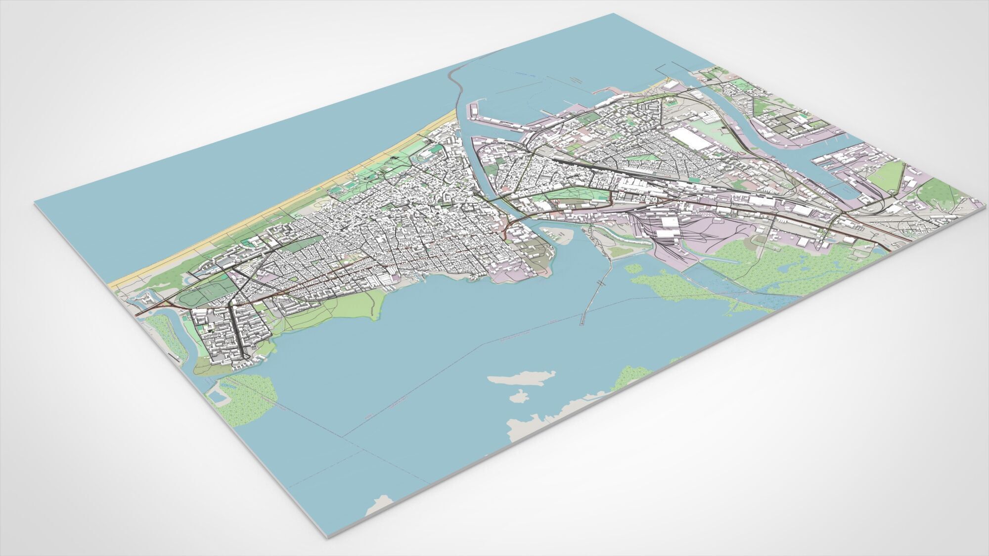 Cityscape Liepaja Latvia 3D model_13
