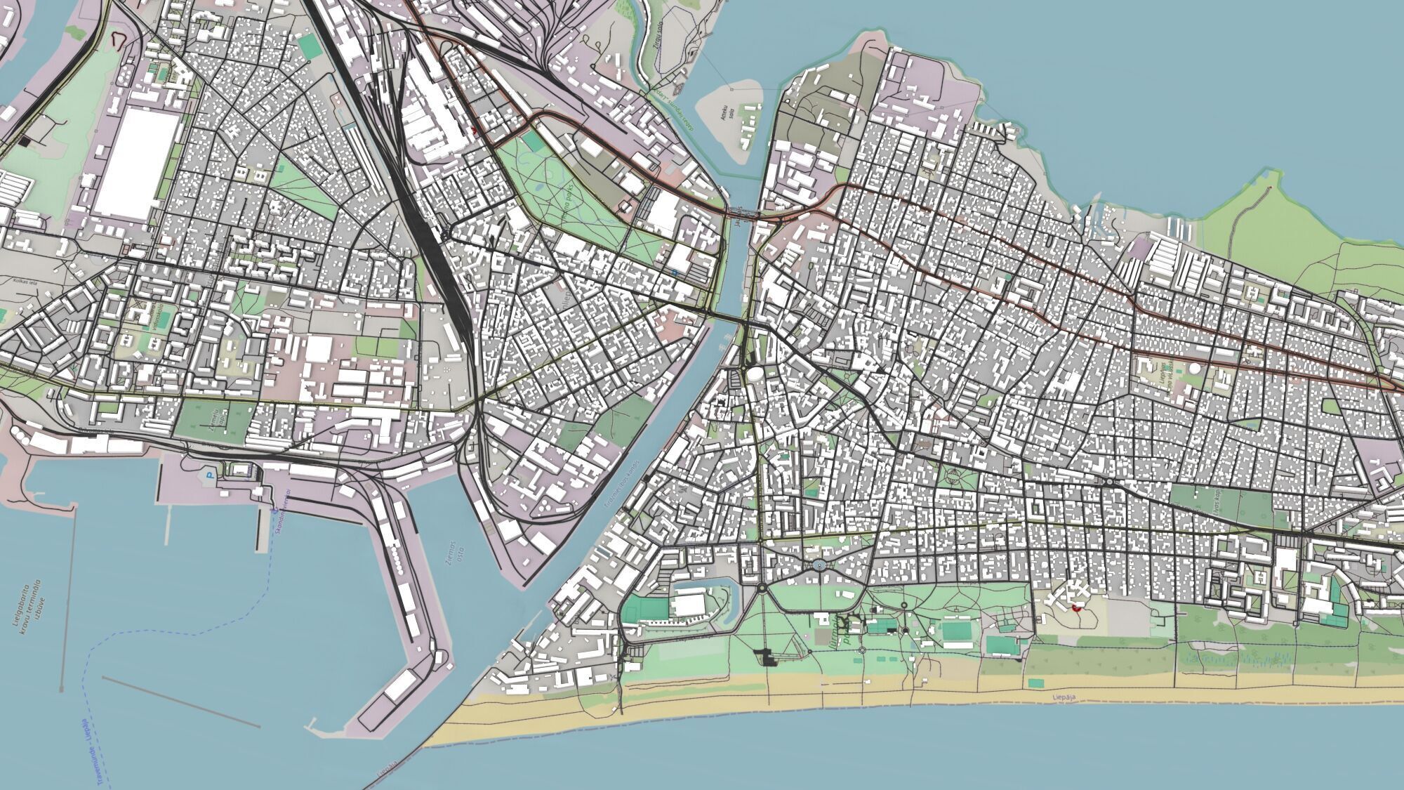 Cityscape Liepaja Latvia 3D model_7