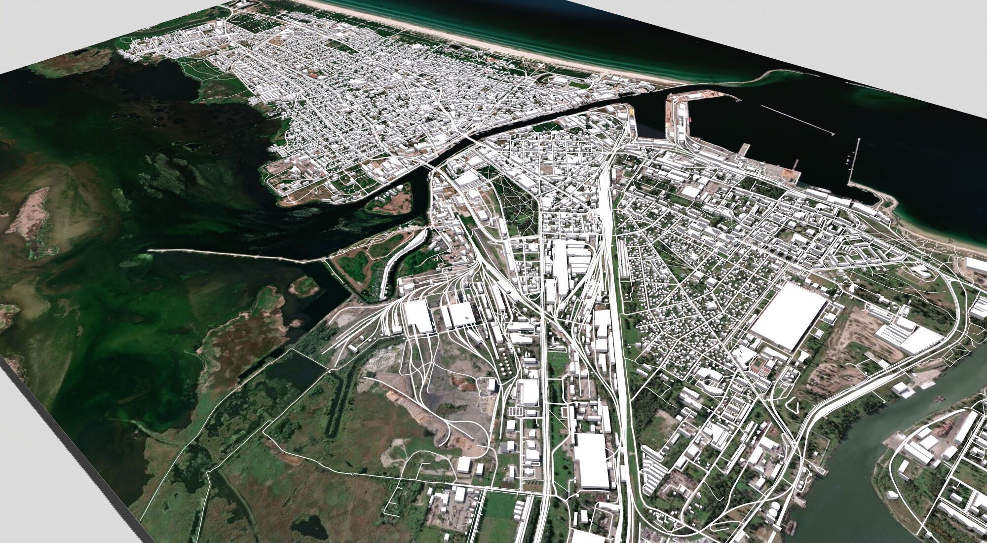 Cityscape Liepaja Latvia 3D model_6