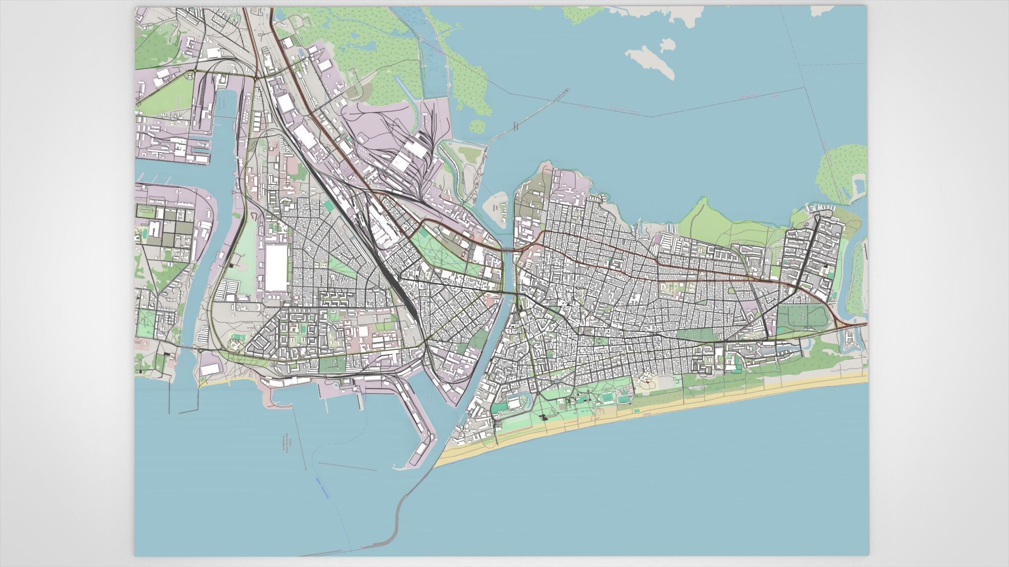 Cityscape Liepaja Latvia 3D model_11