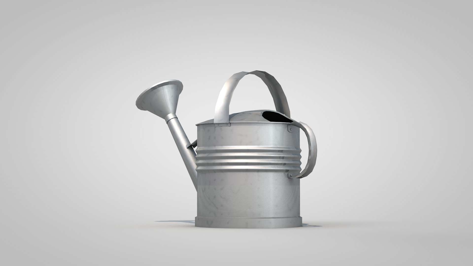 Metal watering can 3D model_5