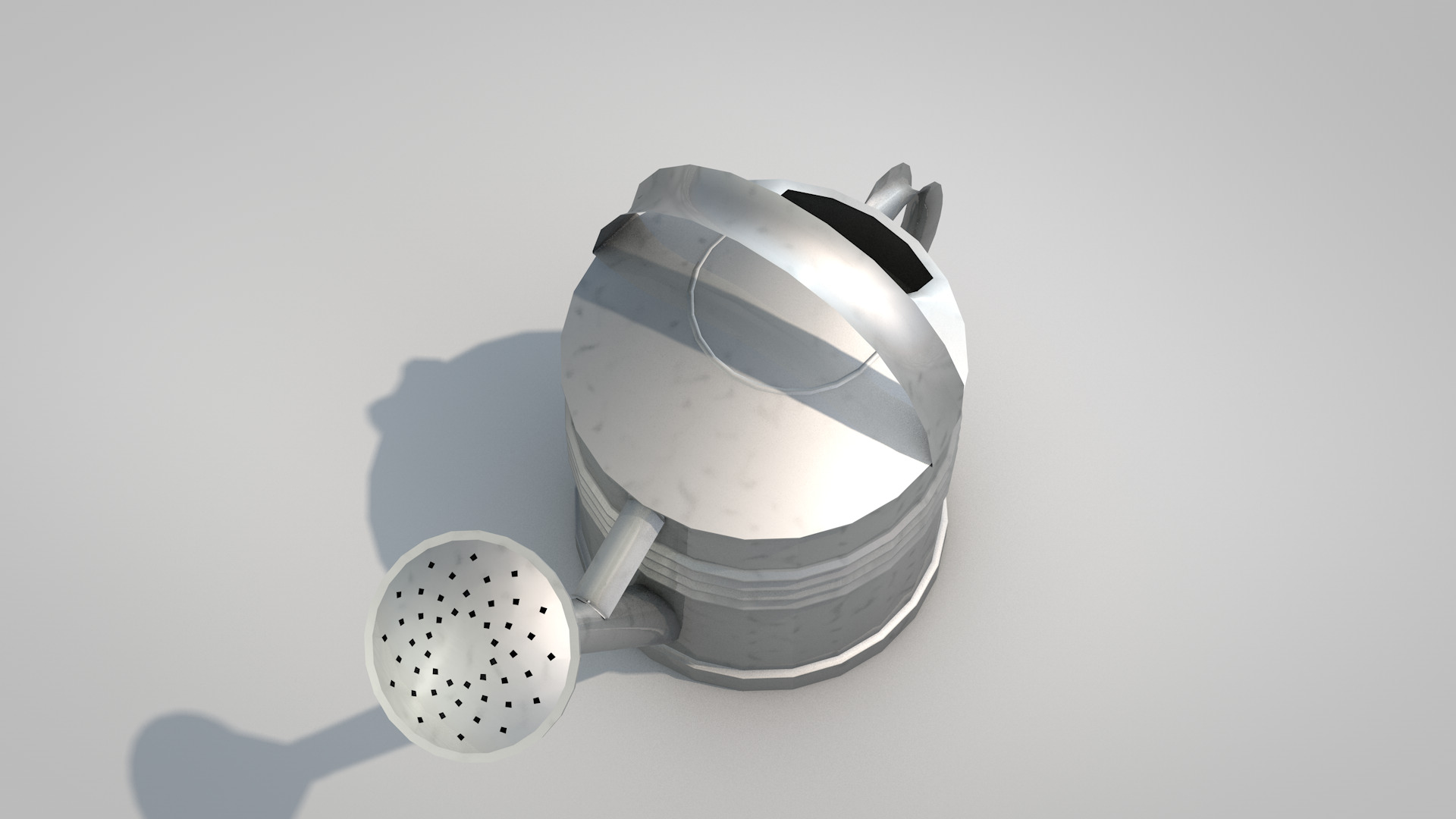 Metal watering can 3D model_9