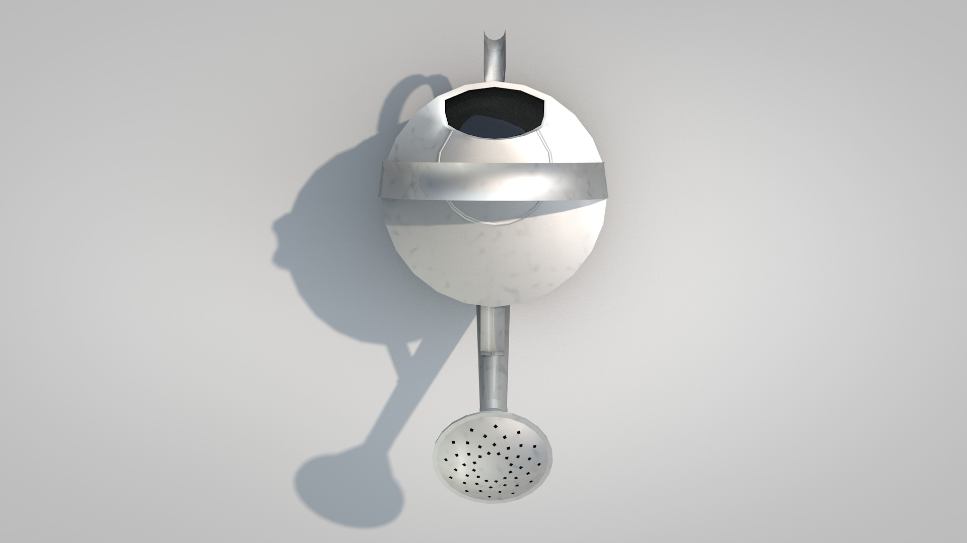 Metal watering can 3D model_3